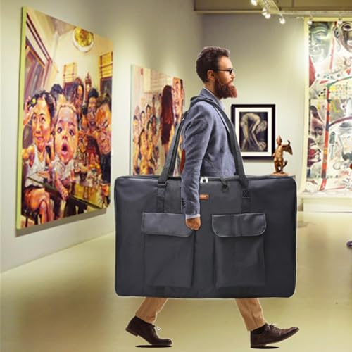 TreochtFUN Art Portfolio Bag 24 x 36.5 In - Large Artwork Case with Strap - size: 24x36.5