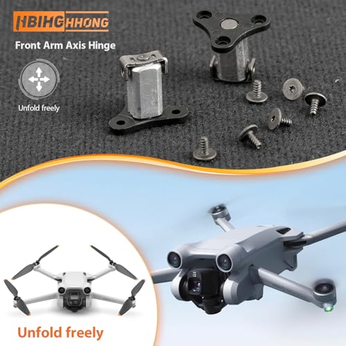 2Pcs Front Arm Axis Replacement for DJI Mini 3/Mini 3 Pro Front Arm Shaft Screws Front Arm Hinges for DJI Mini 3 Drone Accessories Parts with Repair Tools（ 6Pcs Front Arm Hinges Screws）