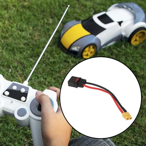 SING F LTD XT-60 Female to QS8 Male Connector Adapter 12AWG for RC Vehicles, FPV Drones High-Performance Lipo Battery Setups, 15cm - size: XT-60