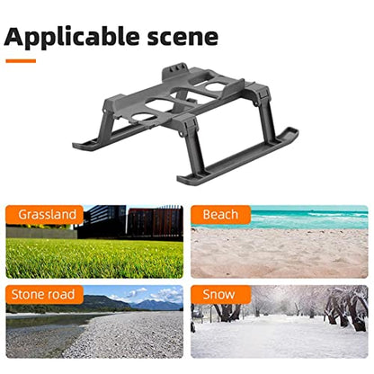 Drone Folding Landing Gear, Foldable Height Raised Landing Leg Protector ABS Quick Release Height Extension Support Leg for Mavic 2 Zoom Pro