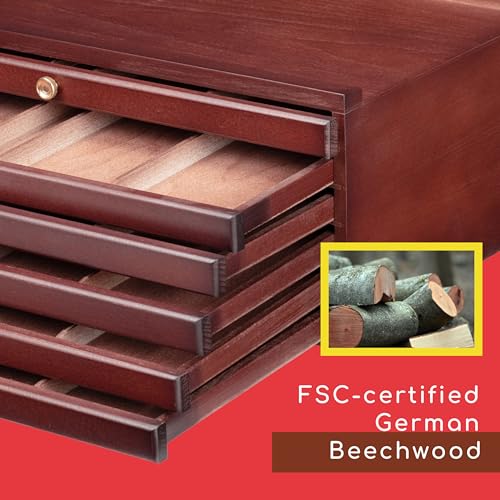 MEEDEN Art Supply Storage Box: 6 Drawers Pencil Organizer Craft Storage - size: 6 Layer Drawers