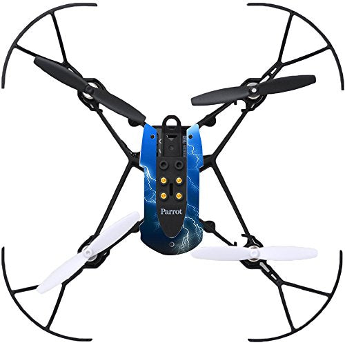 MightySkins Skin Compatible with Parrot Mambo Drone Quadcopter wrap Cover Sticker Skins Lightning Storm