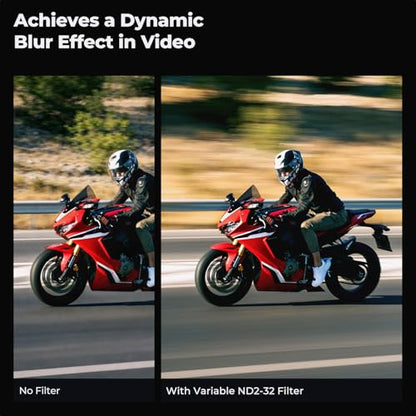 K&F CONCEPT 55mm Variable ND Filter ND2-ND32 (1-5 Stops) No X Cross - size: 55mm