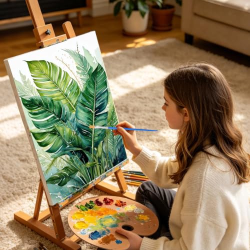 Kalonyth Plants Framed Paint by Numbers Kit for Adults Beginner 8x12 inch - color: Frame-OP-US13