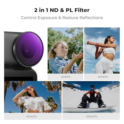 K&F CONCEPT ND/PL Filter Set Compatible with DJI Osmo Nano - style: ND8&PL+ND16&PL+ND32&PL+ND64&PL
