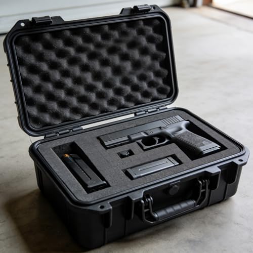 Egaageoi 4-Pack 16 x 12 x 2" Pre-Cubed Customization Gun Case Foam Inserts - color: Black, 4 Pcs, 16 x 12 x 2 Inch