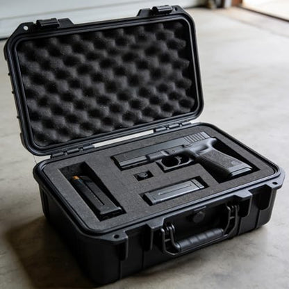 Egaageoi 4-Pack 16 x 12 x 2" Pre-Cubed Customization Gun Case Foam Inserts - color: Black, 4 Pcs, 16 x 12 x 2 Inch