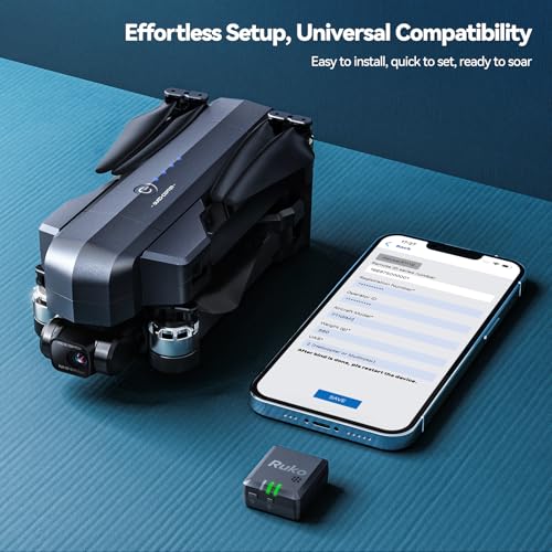 Ruko R111S Remote ID Module for Drone with GPS Tracker/Finder and Beeper - color: Black