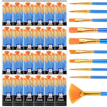 ESRICH 240PCS Paint Brushes, Paint Brush for Acrylic Painting - size: 240p