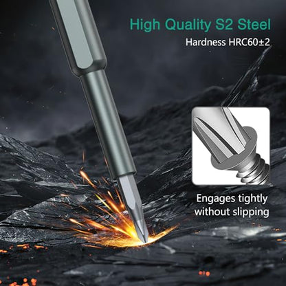 ORIA 46 in 1 Precision Screwdriver Set, 42 S2 Bits, Magnetic Tips & Storage