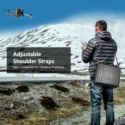 FPVtosky Dual Layer Hard Case for DJI Mini 5 Pro [CASE ONLY], Waterproof Carrying Case for Mavic Mini 5 Pro/Fly More Combo/Plus Drone, Compatible with DJI RC 2 or RC-N3 Controller Accessories