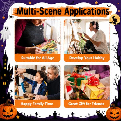 SUJINMEI Witch Paint by Numbers Kit for Adults Without Frame 16X20 inch - color: MT23074-US