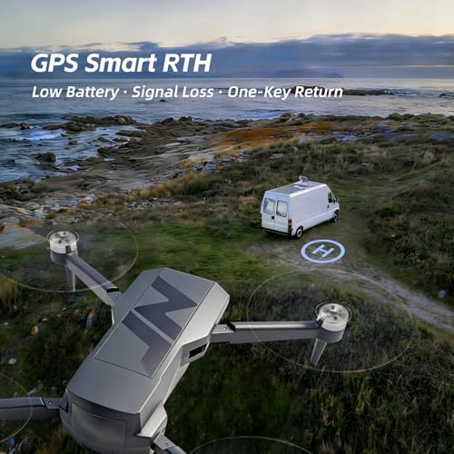 3-Axis Gimbal GPS Drone with 4K Camera, 90 Min Long Flight Time,3280 FT Long Control Range, Auto Return, Follow Me, Brushless Motor, 5G FPV RC Quadcopter for Beginners(Under 249g)