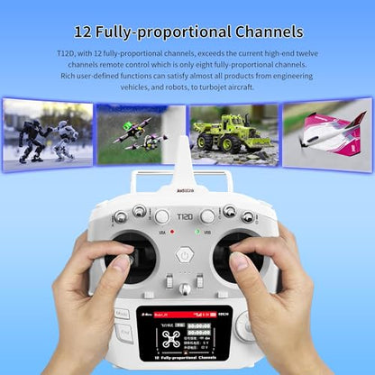 Radiolink T12D 12CH Transmitter R12F Receiver, 4km for Drone/Airplane/Car