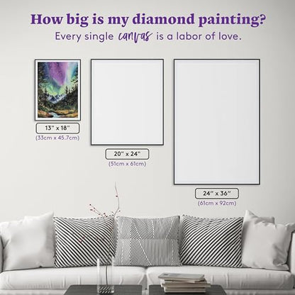 DIAMOND ART CLUB Lunar Reflections Diamond Art Kits for Adults - color: Lunar Reflections