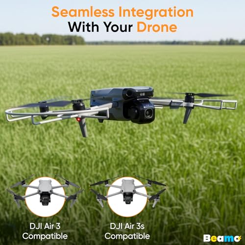 Propeller Guard for DJI Air 3S & Air 3 - Quick-Release Prop Blade Bumper Protector for Safe Indoor & Beginner Flying, Lightweight Crash Protection Shields Blades from Walls & Branches - Beamo