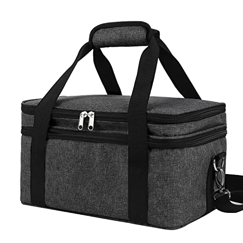 Acrylic Paint Storage Case, Black, Unisex, Plastic and Leather, Ideal for Artists on-the-go