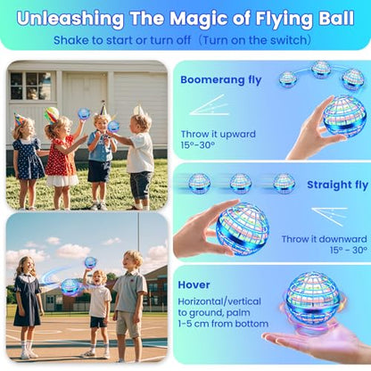 Flying Orb Ball Toy, 2026 Upgrade Hand Controlled Hover Ball - color: Bright Blue, size: 1 Pack