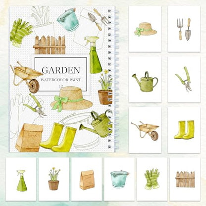 Apolyone Watercolor Workbook with Step-by-Step - style: Garden