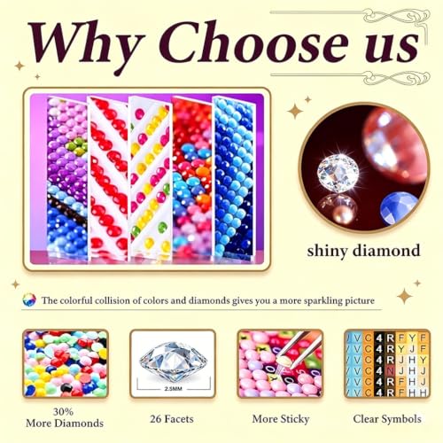 YarnWhimsy Jesus Diamond Art Kits for Adults 12x16 Inches - color: G9596-US