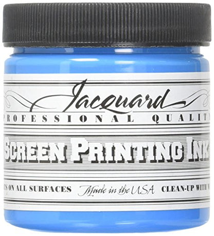 Jacquard Professional Screen Print Ink, Water-Soluable, 4oz Jar, Sky Blue (109)