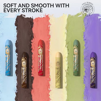 Paul Rubens Oil Pastels, 48 Vibrant Colors Soft Oil Pastels - style: 48 Basic Colors