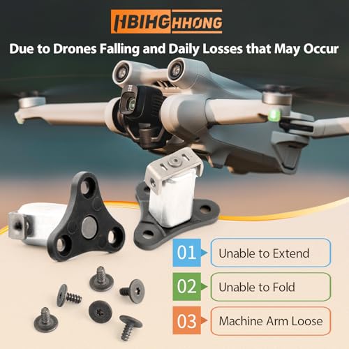 2Pcs Front Arm Axis Replacement for DJI Mini 3/Mini 3 Pro Front Arm Shaft Screws Front Arm Hinges for DJI Mini 3 Drone Accessories Parts with Repair Tools（ 6Pcs Front Arm Hinges Screws）