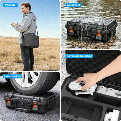 FPVtosky Hard Case for Potensic Atom 2 and PTD 1 RC (compatible with PTD 1 RC only), waterproof Bag for the remote control, batteries, charger, and accessories (case only)