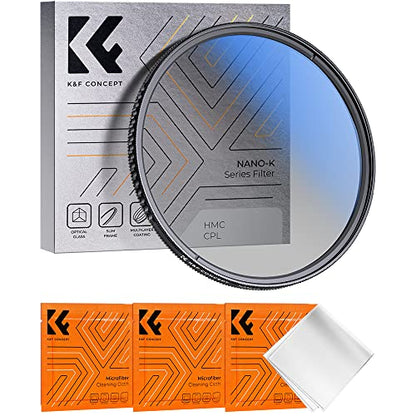 K&F Concept 72mm Circular Polarizing Lens Filter Optical Glass CPL Filter - size: 72mm