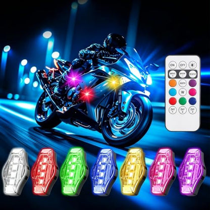 Flashing Lights Rechargeable LED Wireless Anti Collision Waterproof