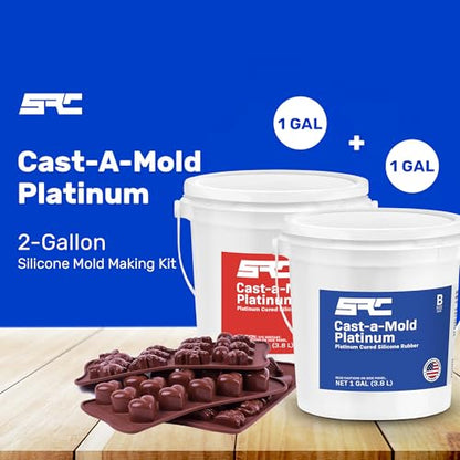 Cast-a-Mold Platinum 2 Gallon, Food Grade Silicone Rubber - size: 2 Gal