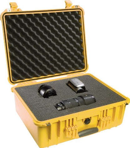 Pelican 1550 Case With Foam (Yellow) - color: Yellow