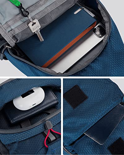 WATERFLY Packable Sling Backpack Lightweight Crossbody Bag Travel Daypack - color: Blue