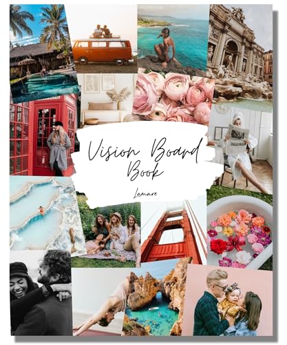 Lamare Vision Board Book -1000+ Images, Vision Board Supplies for Women - style: New Release