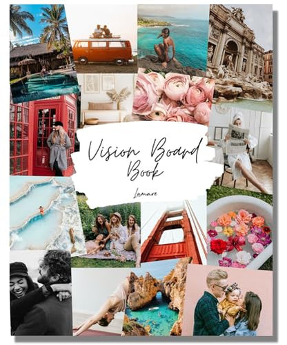 Lamare Vision Board Book -1000+ Images, Vision Board Supplies for Women - style: New Release
