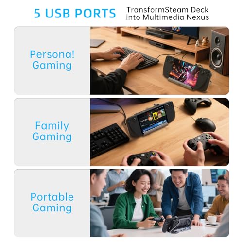 YCE 13-in-1 Steam Deck Dock for Switch/ROG Ally/Legion Go - color: 13-in-1 Dual Cooling Fan