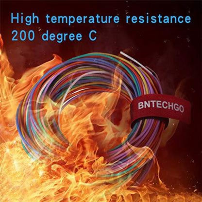 BNTECHGO 22 AWG Silicone Wire Kit 10 Color Each 5ft Stranded Tinned Copper - size: 10 colors each 5ft, style: 22 silicone wire