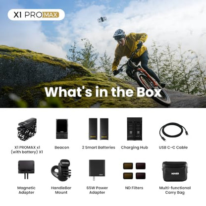 HOVERAir X1 PROMAX Cycling Combo, 8K Action Flying Camera, Foldable Drone - style: PROMAX (Cycling Combo)