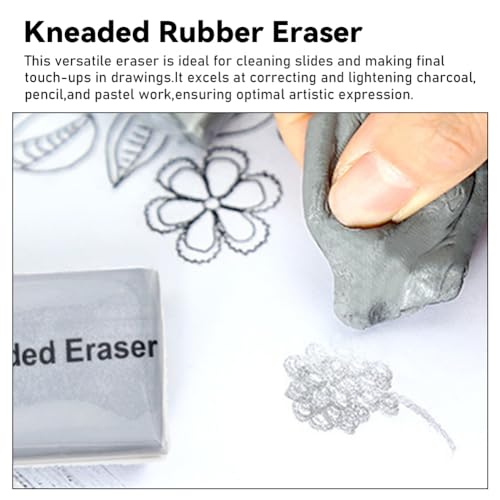 3PCS Sandpaper Pencil Sharpeners with Kneaded Eraser for Artists