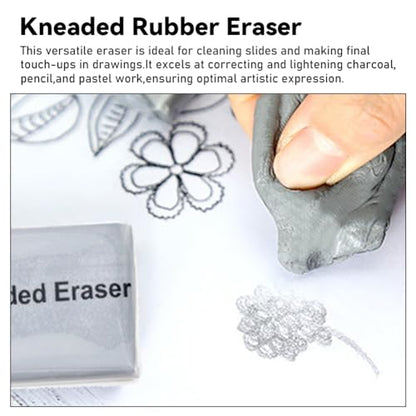 3PCS Sandpaper Pencil Sharpeners with Kneaded Eraser for Artists