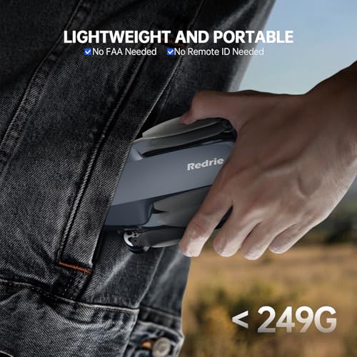 GPS Drones with Camera for Adults 4K, Under 249g, 45 Mins Flight, Brushless Motor, Light, Auto Follow, Tap Fly & Circle Fly, One Key Start, Foldable Drone for Adults Beginners