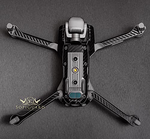 SopiGuard Skin for DJI Mavic Air 2s Precision Vinyl Sticker Full Drone Set + Controller + 3 Battery Skins (Gloss Fire Blue) - color: Gloss Fire Blue