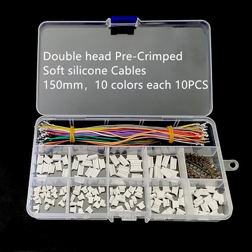 JST SH1.0 Connector Kit and Pre-Crimped Silicone Cables Compatible Adapter for FPV Drone Flight Controller SpeedyBee F405