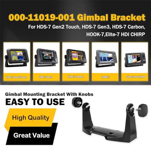 E-cowlboy 000-11019-001 Gimbal Bracket for HDS-7 Touchscreen Models Compatible with HDS Gen3 HDS Gen2 Touch Elite and Hook 7