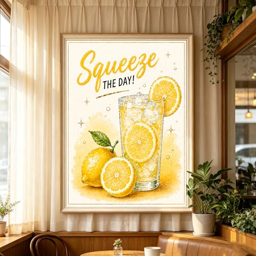 Lemon Diamond Art Kits for Adults, Squeeze The Day Diamond Painting Kit - color: HS042-1
