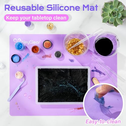 HeyClear 34oz Epoxy Resin Picture Frame Silicone Mold Kit -DIY Photo Gifts - size: 34 oz Frame Kit