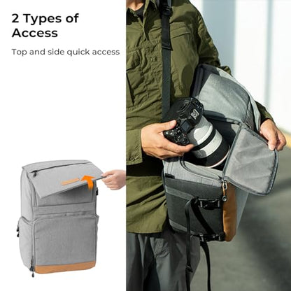 K&F CONCEPT 22L Camera Case for Photographers - color: Grey