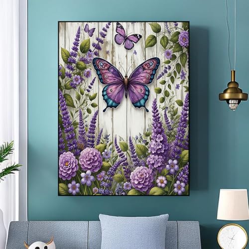 Ekuxom Butterfly Diamond Art Kits for Adults-Diamond Painting 12x16 Inch - color: Butterfly
