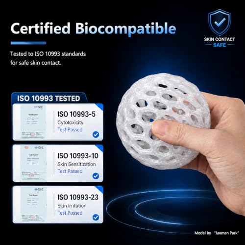 Siraya Tech Flex TPU 85A 3D Printer Filament, ISO 10993 Tested, Clear, 1kg - color: Tpu 85a Clear