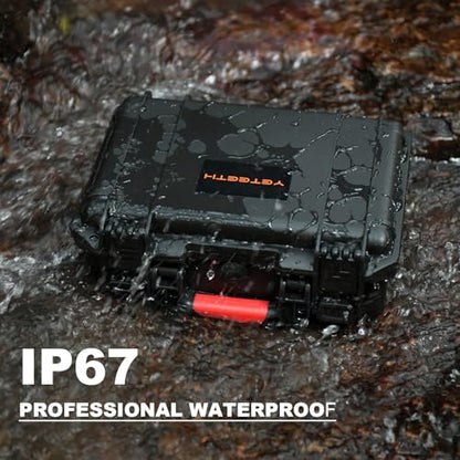Hard Case for DJI Mini 4K Drone: Waterproof Travel Box for DJI Mini 2/SE - color: Black